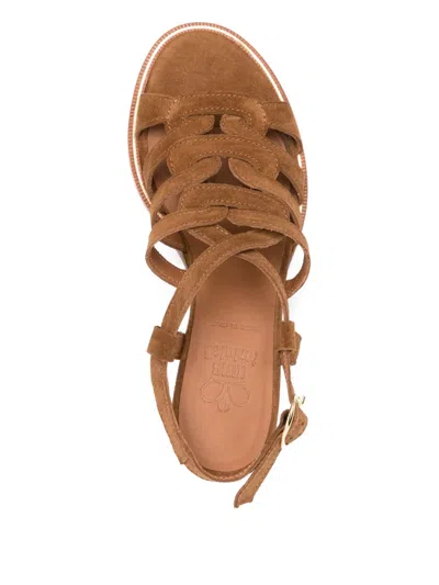 King Tartufoli 60mm Suede Block-heel Sandals