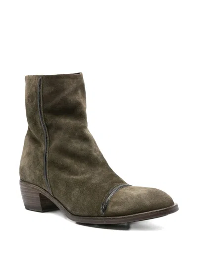Shoto 50mm Zip-detail Cap-toe Boots In Multi
