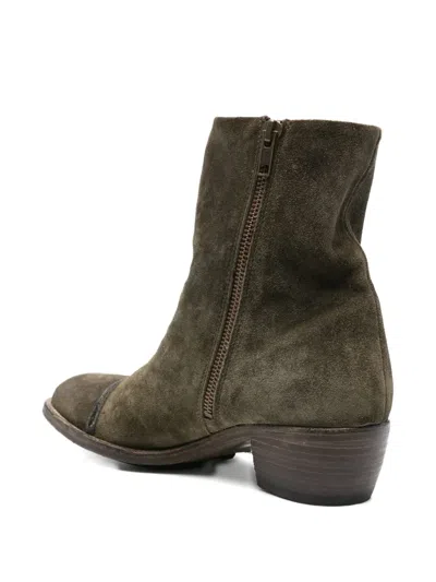 Shoto 50mm Zip-detail Cap-toe Boots In Multi