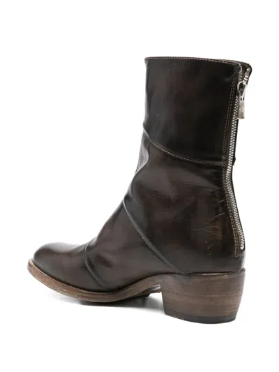 Shoto 40mm Zip-up Panelled Leather Boots