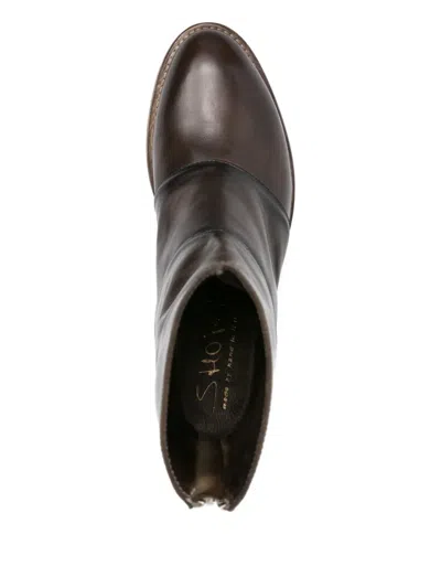 Shoto 40mm Zip-up Panelled Leather Boots