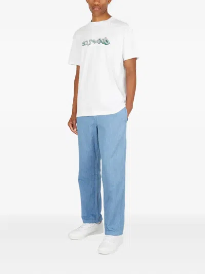 Soulland Tilting Logo-print T-shirt In White