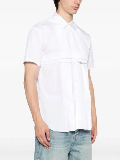 Comme Des Garçons Shirt Short-sleeve Cotton Shirt In White