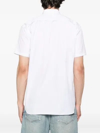 Comme Des Garçons Shirt Short-sleeve Cotton Shirt In White