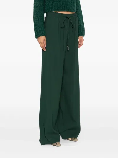 Ermanno Scervino Drawstring Track Pants In Green