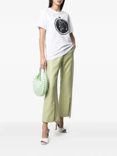 Swarovski Libra-print T-shirt In White