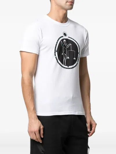 Swarovski Libra-print T-shirt In White