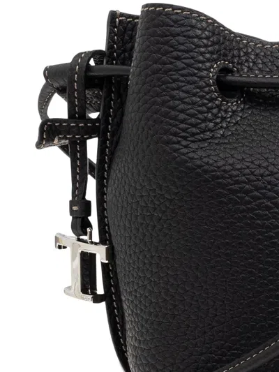 Tod's Drawstring Leather Bucket Bag
