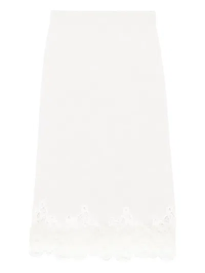 Fabiana Filippi Lace-trimmed Midi Skirt
