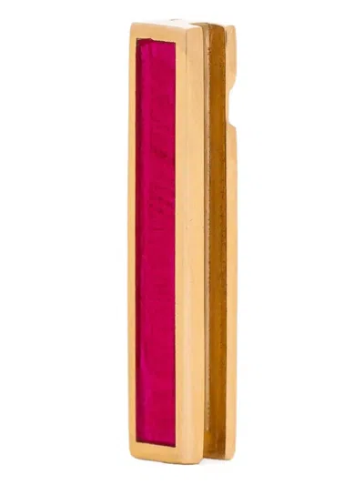 Auragraph 18k Yellow Gold Mini Mood Ruby Necklace