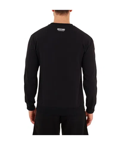 Moschino Printed Logo Sweater In Black