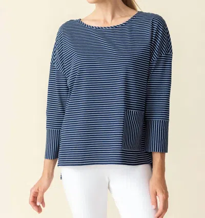 Habitat Women's Boxy Crew Top In Indigo In Blue