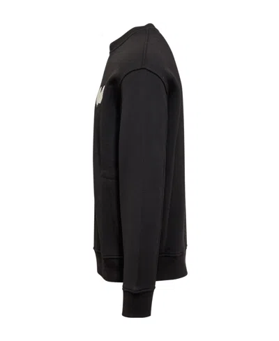 Emporio Armani Long-sleeved Sports Sweater In Black