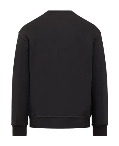 Emporio Armani Long-sleeved Sports Sweater In Black