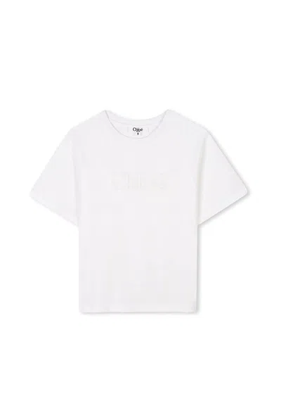 Chloé Kids T-shirt In White