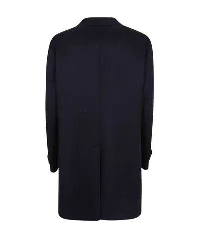 Eleventy Cashmere Blend Wool Coat In Black
