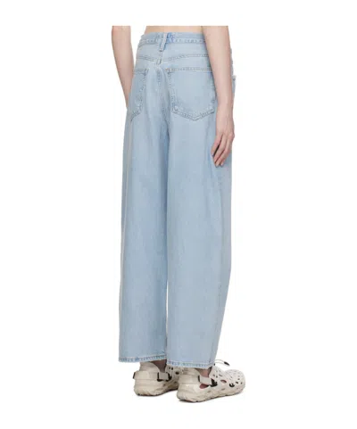 Agolde Denim Trousers With Belt Loops