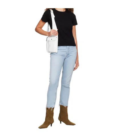 Agolde High Waist Denim Trousers In Blue