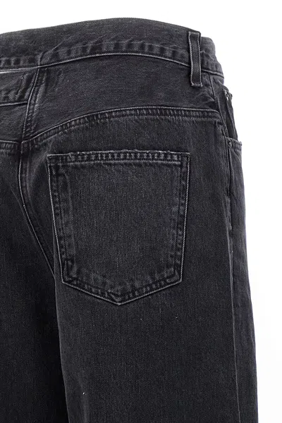 Agolde Echo Taper Jean In Zephyr In Black