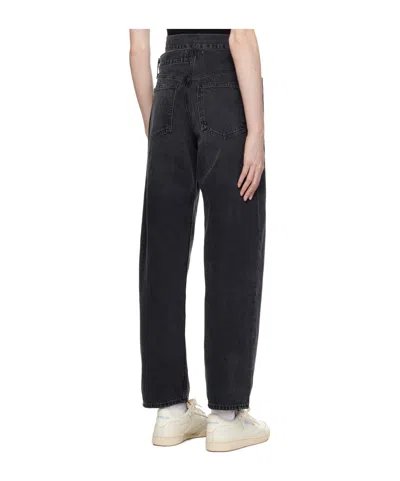 Agolde Echo Taper Jean In Zephyr In Black