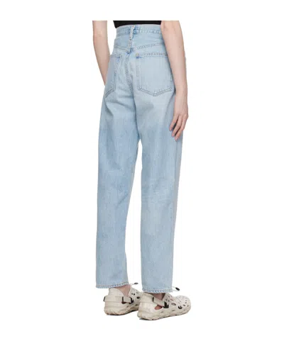 Agolde Denim Trousers With Belt Loops