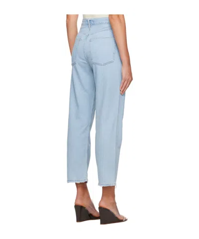 Agolde Denim Trousers With Belt Loops