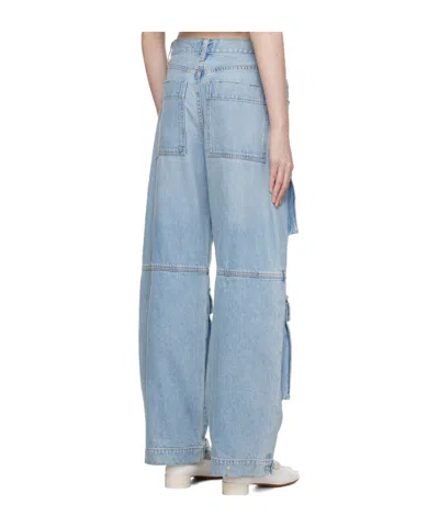 Agolde Five Pocket Denim Trousers In Blue