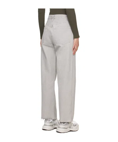 Agolde Denim Trousers With Belt Loops
