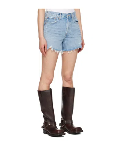 Agolde Parker High-waisted Denim Shorts