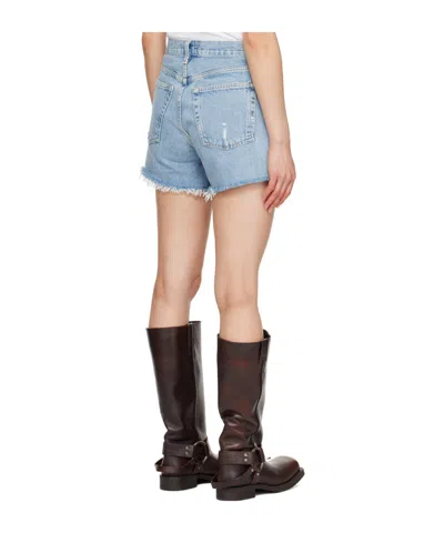 Agolde Parker High-waisted Denim Shorts