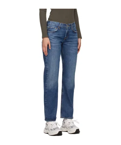 Agolde Denim Trousers With Belt Loops