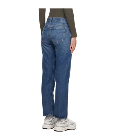 Agolde Denim Trousers With Belt Loops