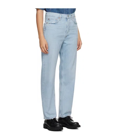 Agolde Low Slung Baggy Jeans In Blue