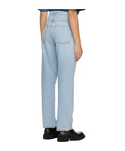 Agolde Low Slung Baggy Jeans In Blue