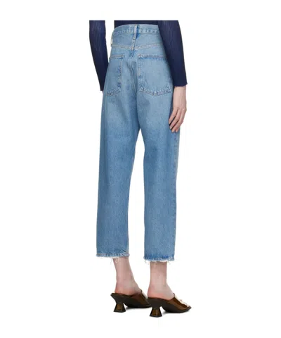 Agolde Denim Trousers With Belt Loops