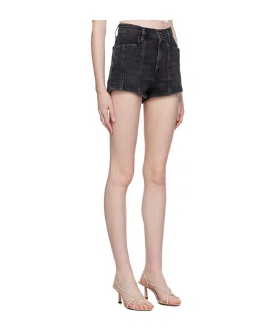 Agolde Denim Shorts With Belt Loops