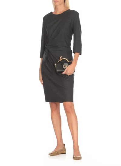 Lanvin Pencil Cat Nano Hand Bag In Black