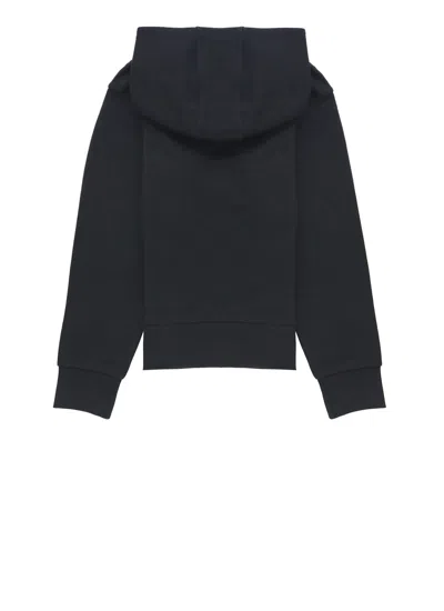 Moncler Cotton Hoodie In Black