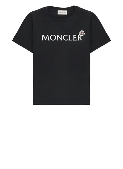 Moncler Logoed T-shirt In Black