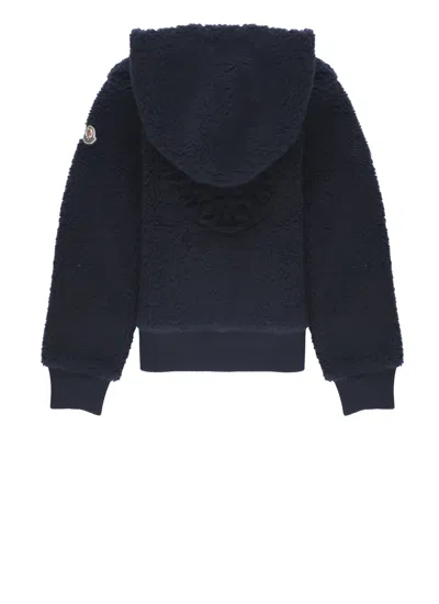 Moncler Boucle Seatshirt In Blue