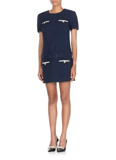 Self-portrait Textured Boucle Mini Dress