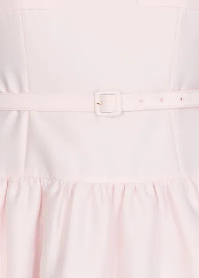 Self-portrait Taffeta Midi Dress In Pink