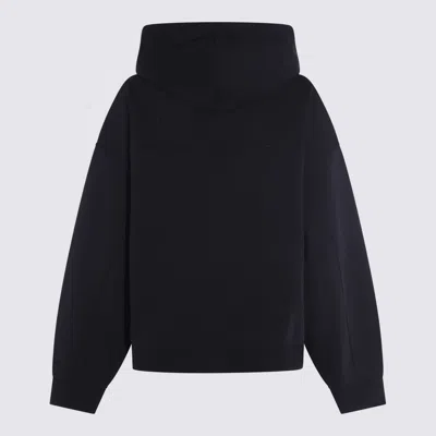 Sportmax Black Cotton Sweatshirt In Black