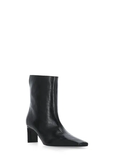 Khaite Arizona Croc-effect Leather Ankle Boots