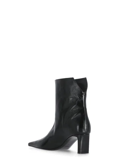 Khaite Arizona Croc-effect Leather Ankle Boots