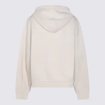 Sportmax Hooded Sweatshirt Kangaroo Pocket In White