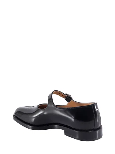 Maison Margiela Tabi Leather Mary Jane In Black