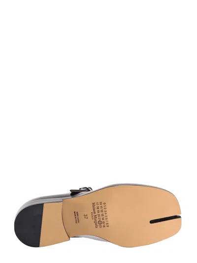 Maison Margiela Tabi Leather Mary Jane In Black