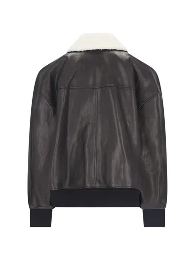 Khaite Shellar Single-breasted Leather Jacket