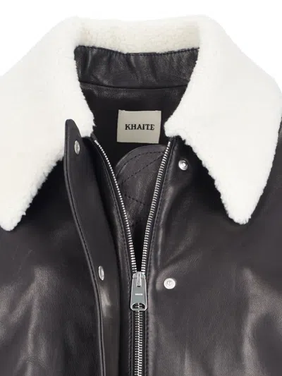 Khaite Shellar Single-breasted Leather Jacket